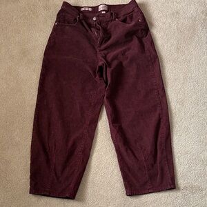 Wine Corduroy Pants